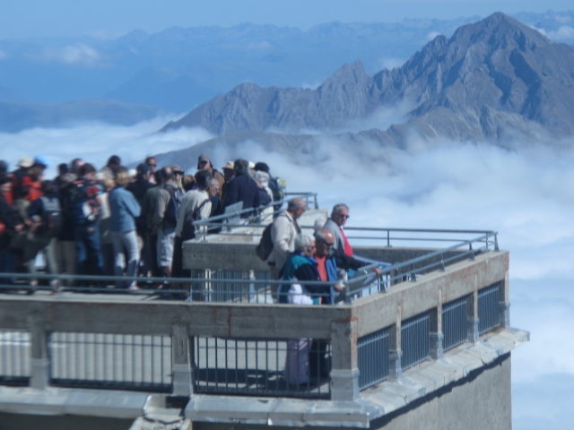 View from top of the world; Pic du Midi de Bigorre, France