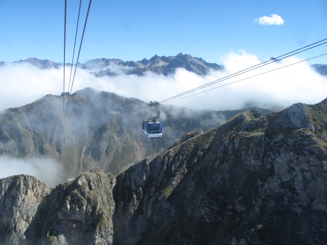 Cable car to the top of the world...Pic du Midi, Pyrenees, France
