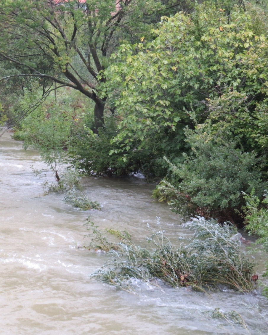 Buèges River overflowing
